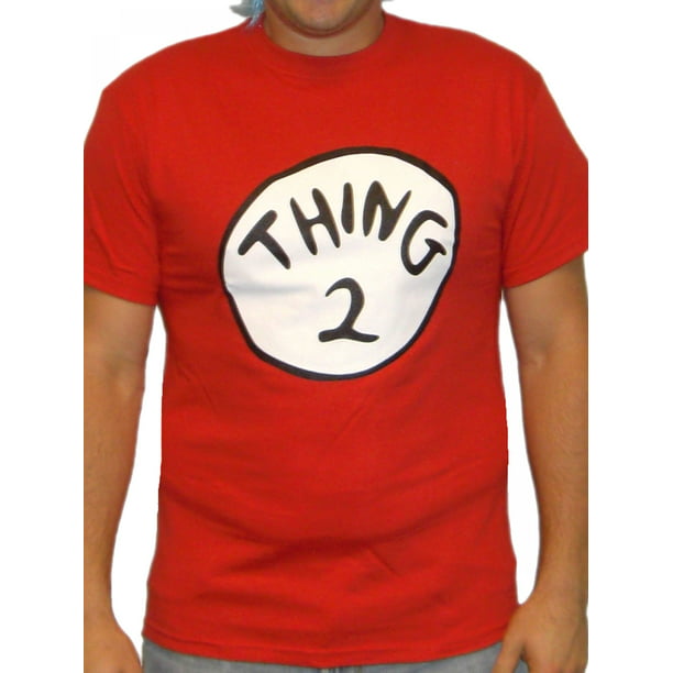 THING TWO Cat in the Hat Stag Party 2 Dr Suess T Shirt Movie fancy Dress